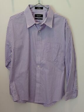 Nordstrom Men's Lavender Check Dress Shirt